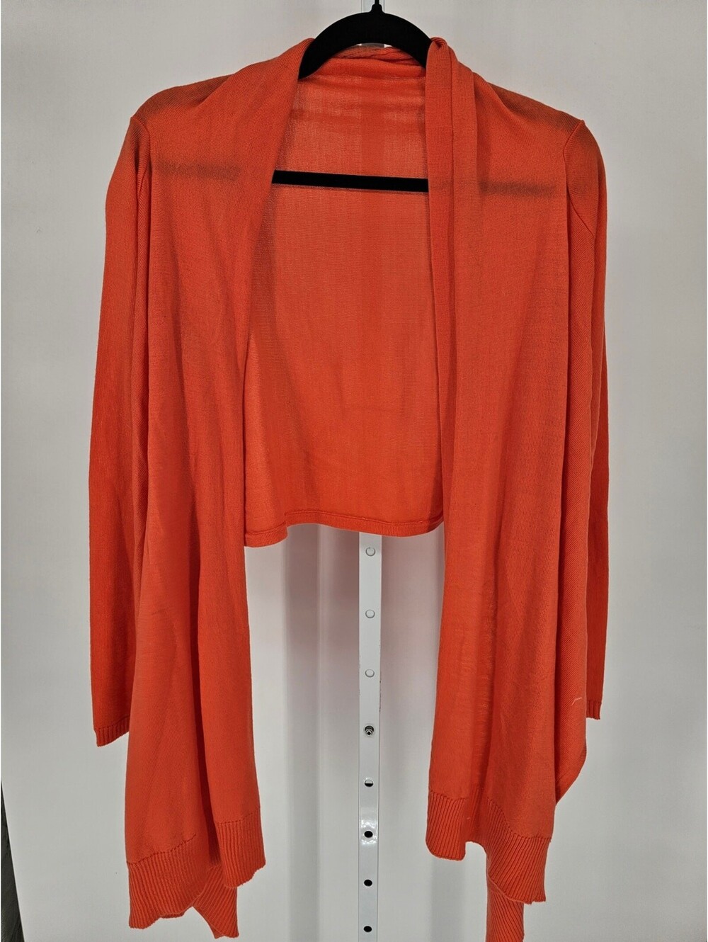Vintage Y2K Cejon Womens Sz S/M Open Front Cardigan Sweater Orange